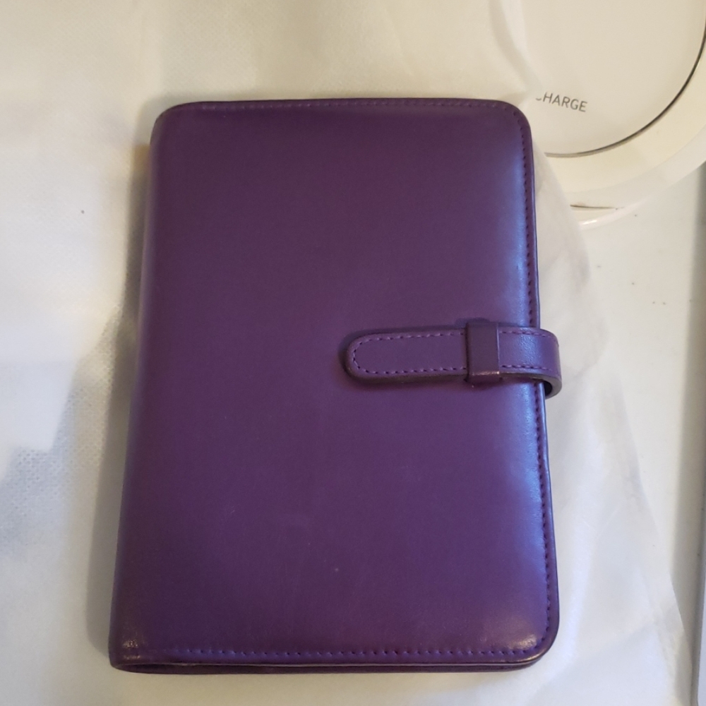 Coach Pocket size planner. A7 Genuine leather